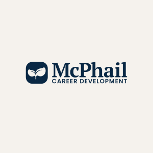 McPhail Career Development logo redesign with a sapling symbol
